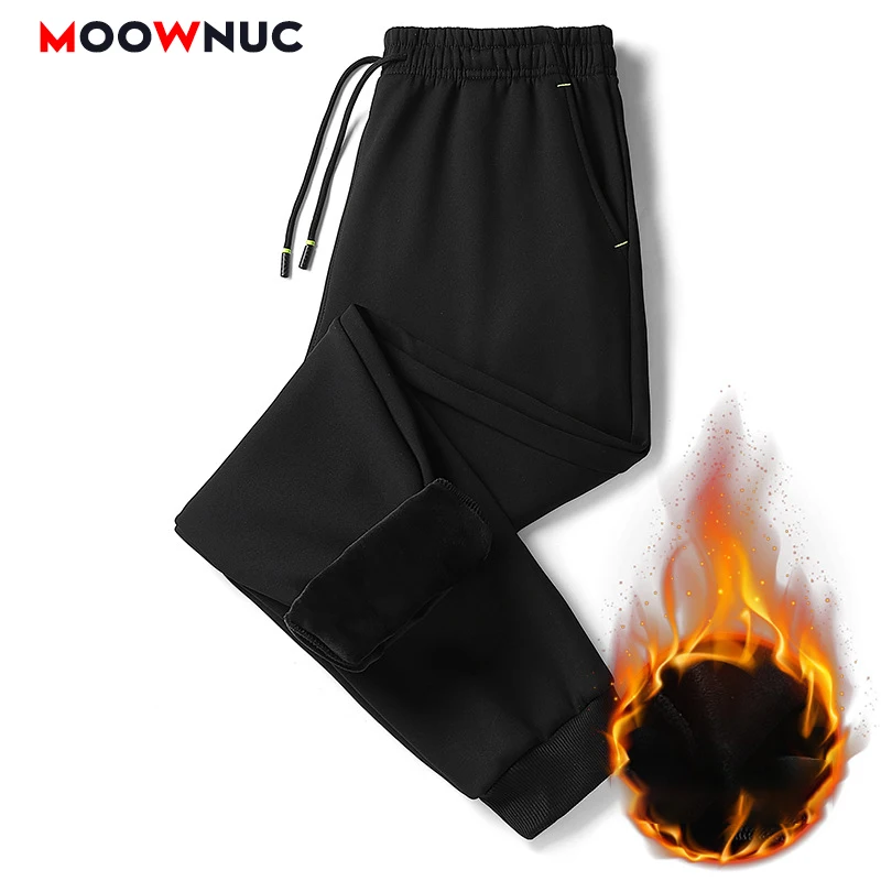 

Long Trouser Thick Jogger Sweatpants Male Casual Suit Pants For Men Fashion Fit Solid Hombre 2020 New Autumn Winter Warm MOOWNUC