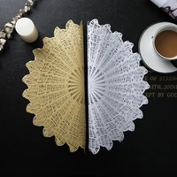conch pattern hollow placemat home hotel restaurant pvc heat insulation pad dinner table mat