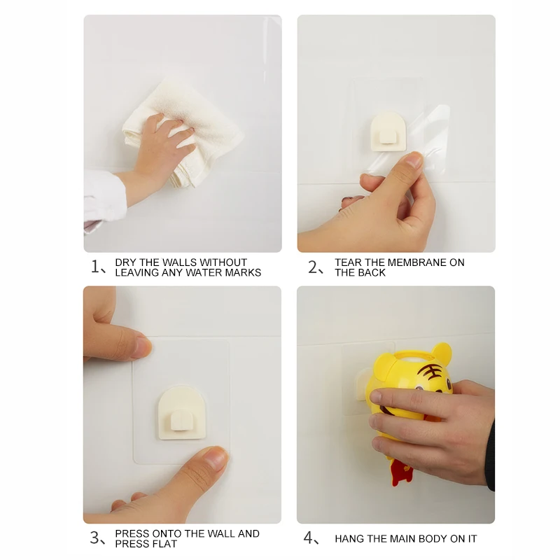 Практичная сильная присоска Забавный мультяшный стиль ванная комната домашняя