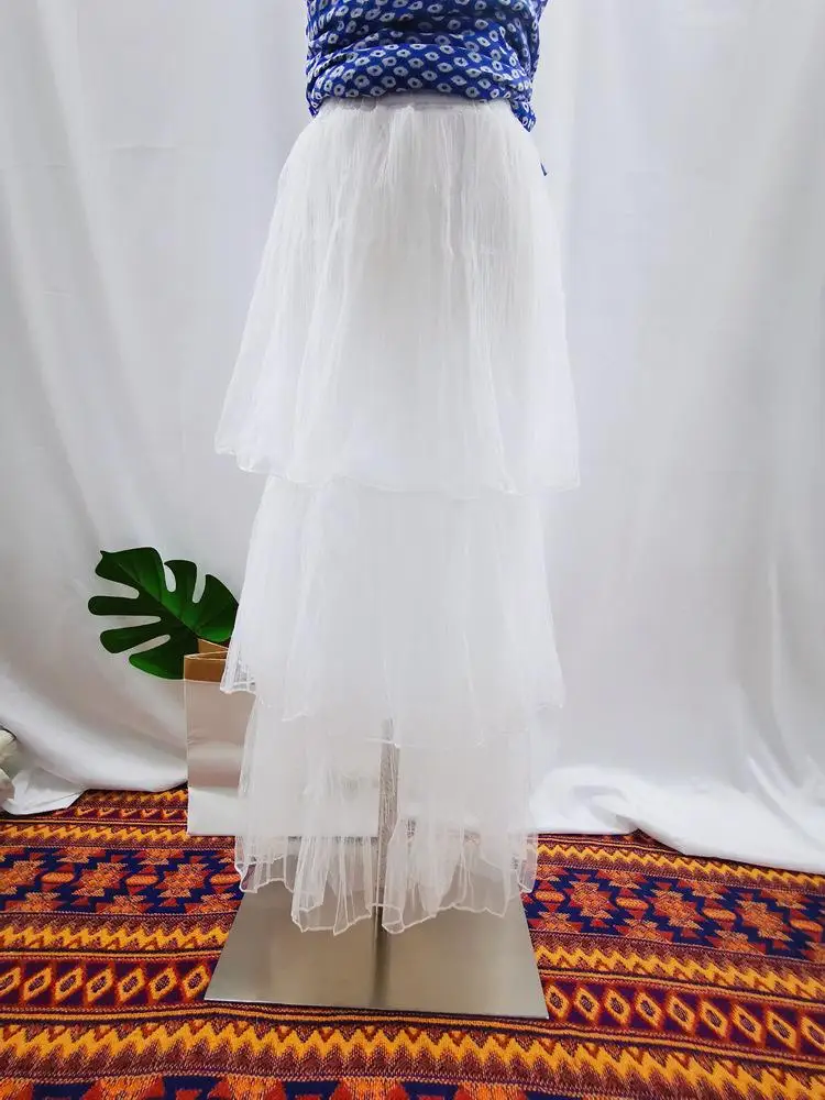 Женская многослойная юбка с высокой эластичной талией длинная макси в арабском и