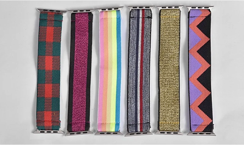 Elastic Nylon Watch Band for Apple 42mm 44mm Bohemia Solo Loop Straps IWatch 6 SE 5/4/3 2 38MM 40MM Breathable | Наручные часы
