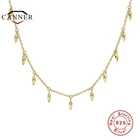 Автоклав реальные 925 стерлингового серебра INS мини капли воды ключицы ожерелье для женщин женские ожерелья серебро 925 ювелирные изделия, ожерелье