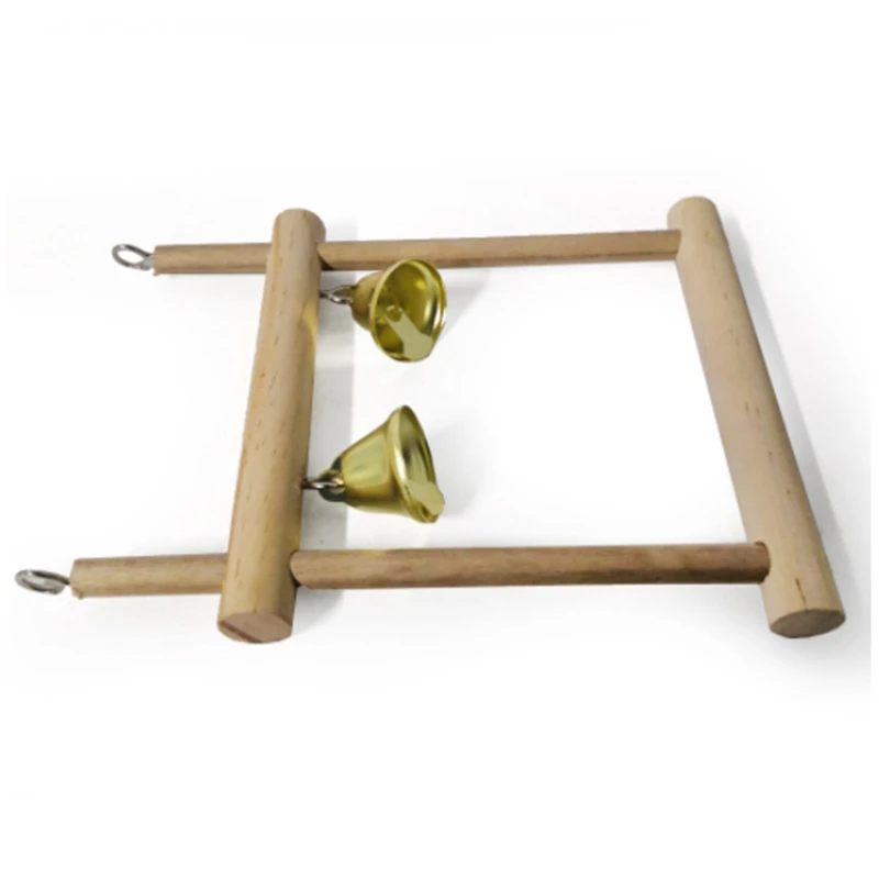 

8 Pcs Set Bird Parrot Swing Chewing Toys-Natural Wood Bird Climbing Hanging Cage Toys Suitable for Small Parakeets Cockatiels Co