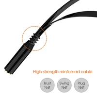 3 5mm earphone adapter converter cable audio splitter 1 female to 2 male extension cable for phone computer headset headphone