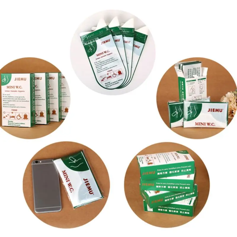 НОВАЯ Портативная сумка для мочеиспускания на улице 700 мл 4 шт. портативная