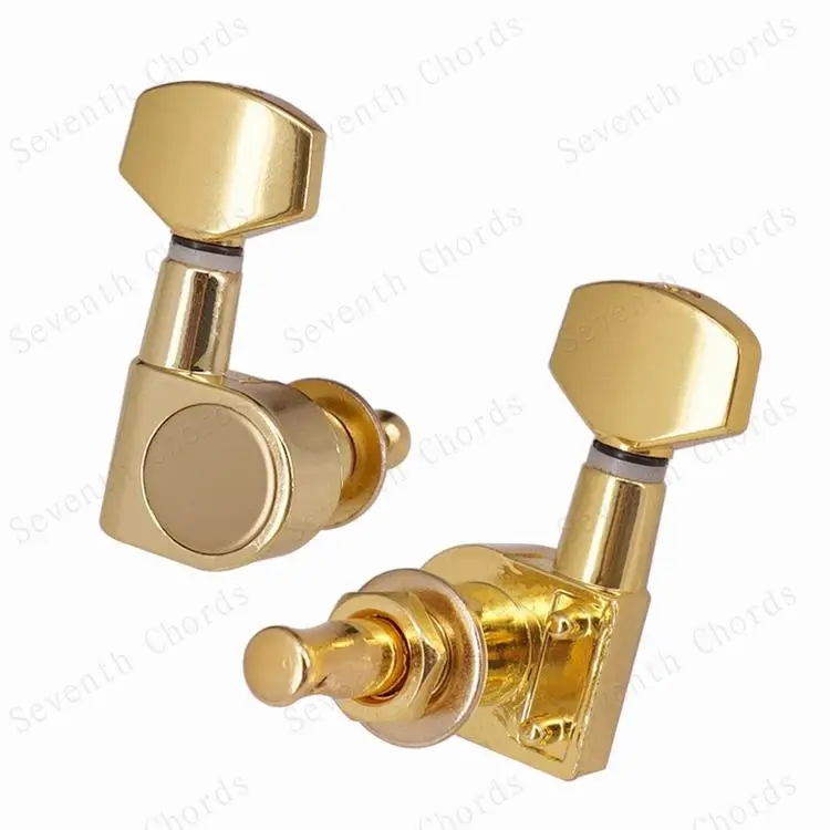 ein set 6 pcs keine ohr tuning pegs tuner mechaniken tuner für akustische elektrische gitarre keine notwendigkeit schraube montage 2 pin locking