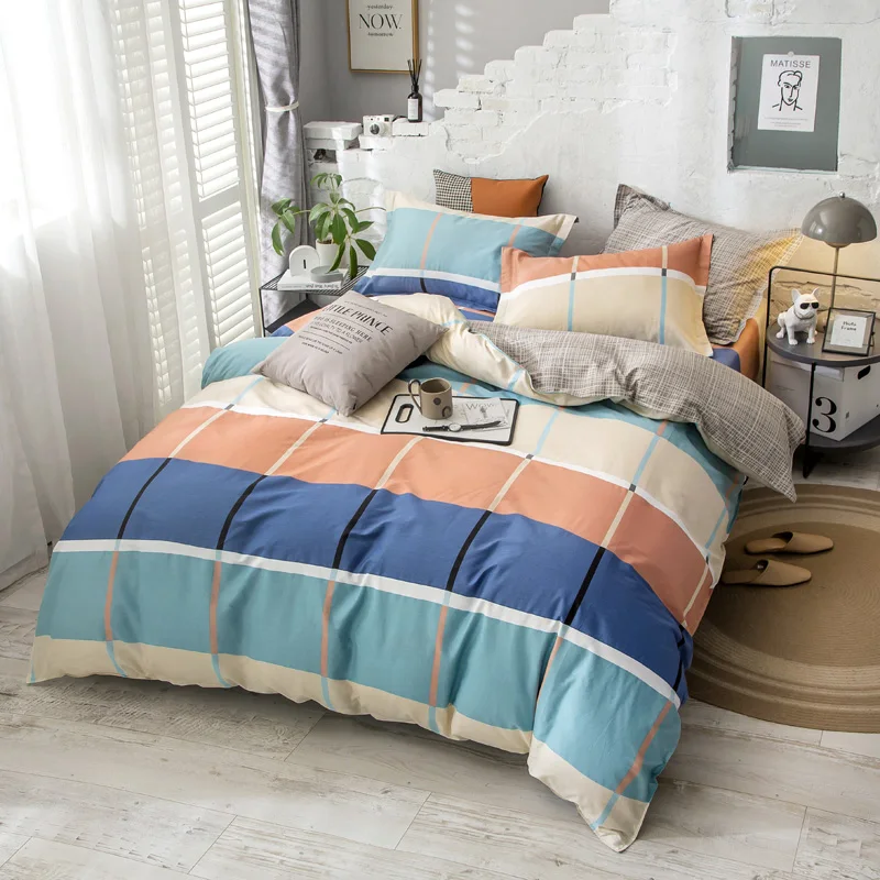 

COVER BED BED QUILT COVER Bedding Set Skin Friendly Fabric Bed Cover Set Twin King Size Duvet Cover Set Printing Bedclothes Set