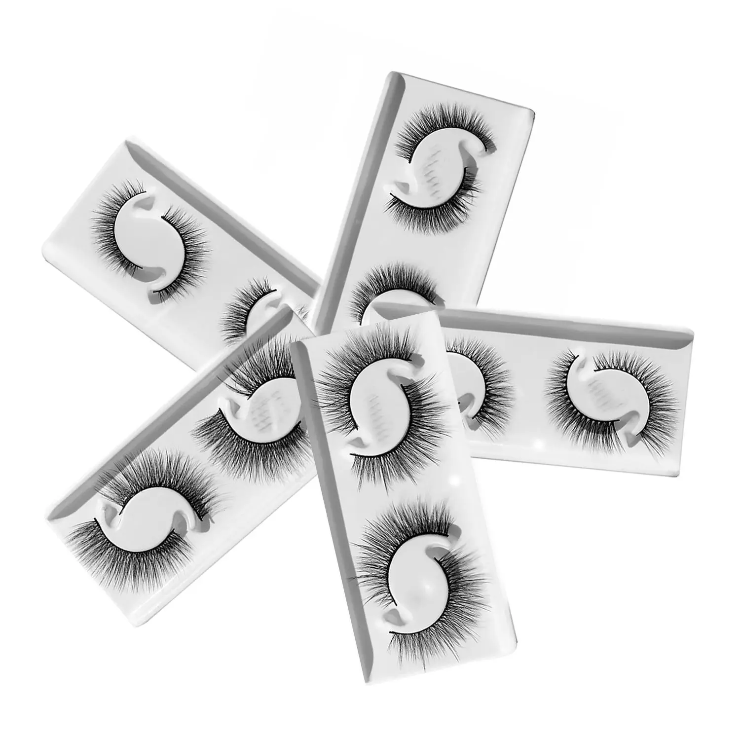 

5 пар, Объемные Накладные ресницы из искусственной норки, 2021