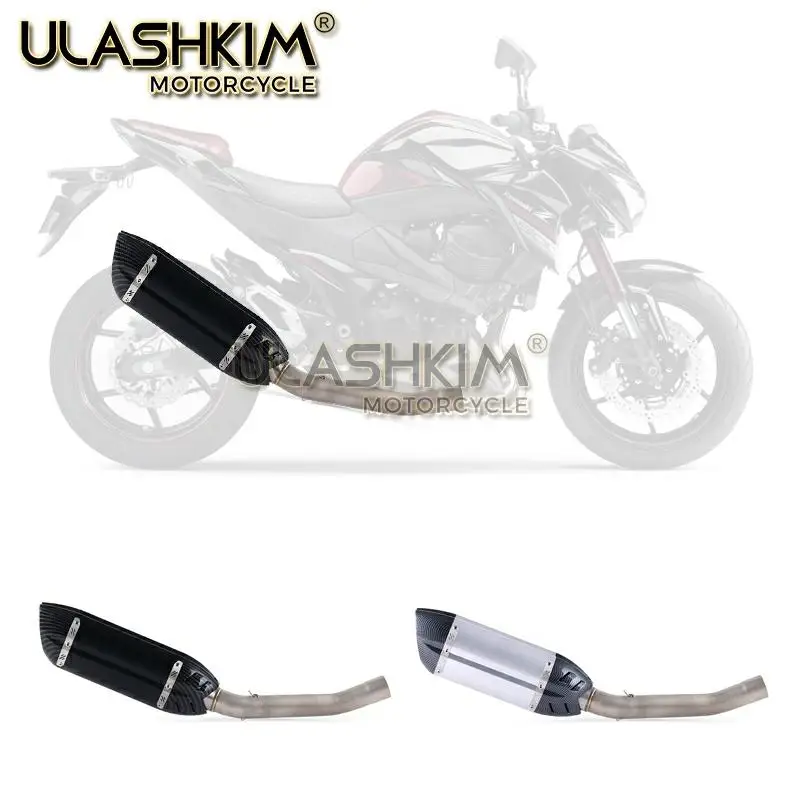 Мотоцикл глушитель Escape средняя ссылка труба полная система без шнуровки для Kawasaki