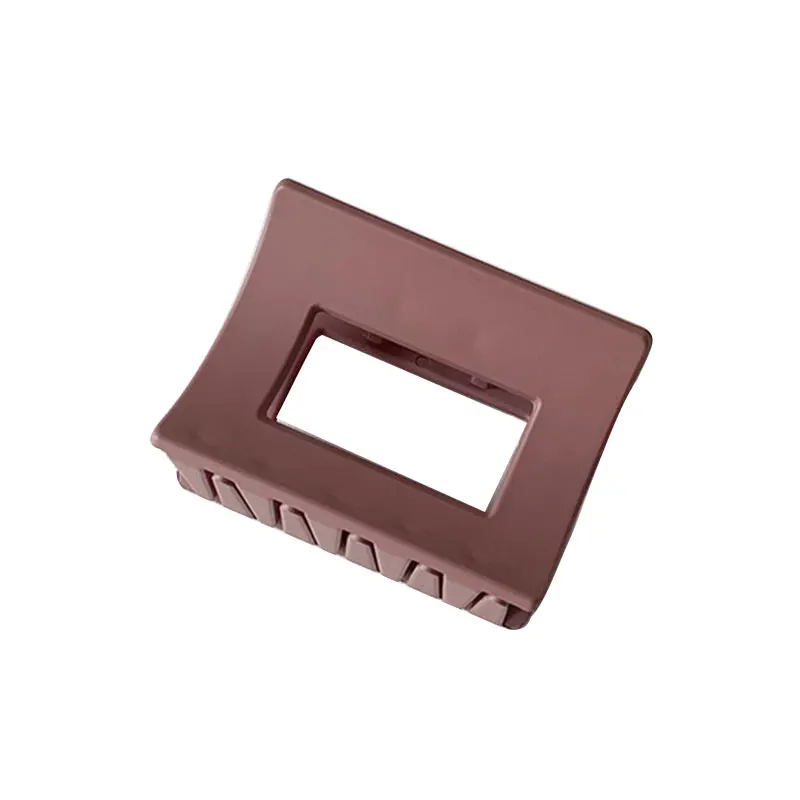 

New Acrylic INS Korean Hair Claws Clip Geometric Hollow Square Hair Clip Matte Resin Shark Clip for Women Hair Accessories