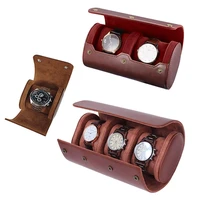 travel watch case pu leather sports watch box 1 slot 2 slots 3 slots watch storage organizer for outdoor hiking business trip