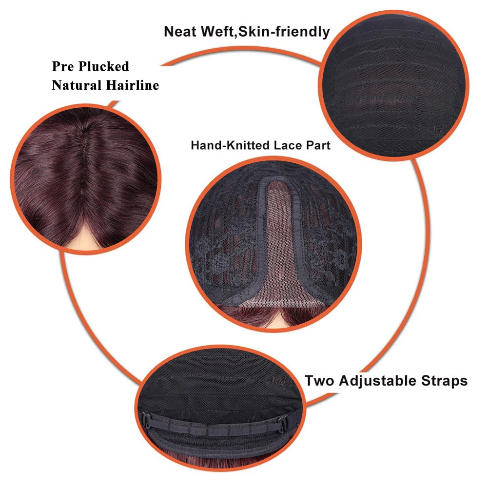 Парик из натуральных волос FAVE парик волнистых средней части бразильский Реми 150%