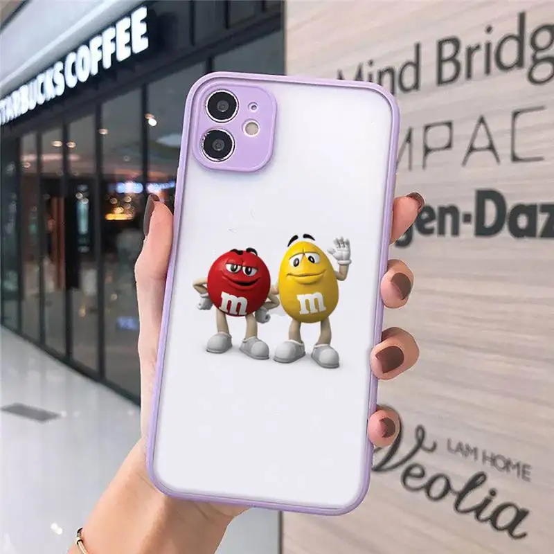 

M&M's Chocolate Nutella Bottle Phone Case matte transparent For iphone 7 8 11 12 plus mini x xs xr pro max cover