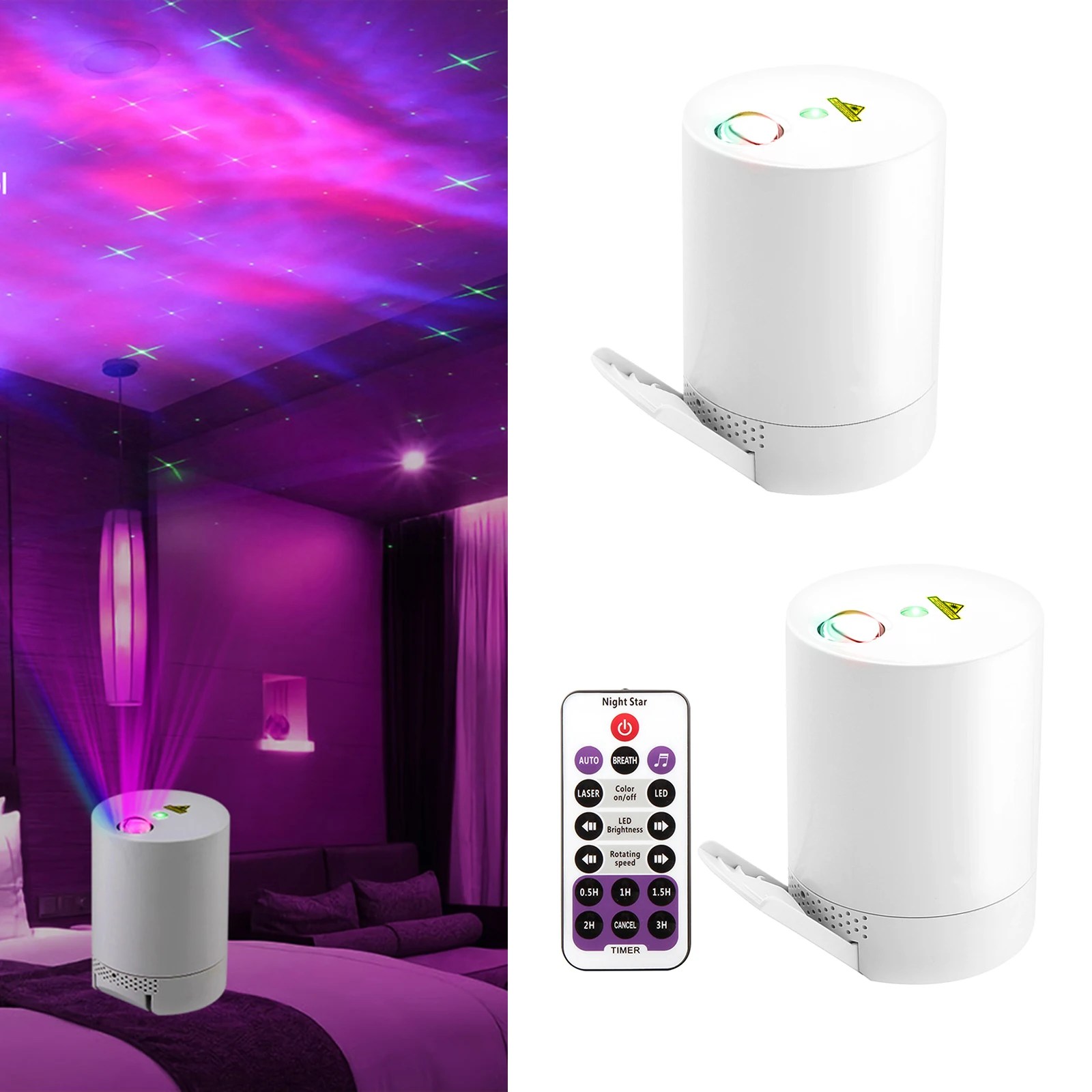 

USB проектор звездного неба, светодиодный ночник, проекционный Настольный светильник для спальни, бара, кофейни, магазина, настенный домашни...