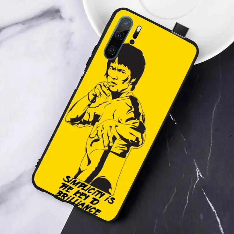 

Bruce Lee Chinese kung fu Phone Case For Huawei honor Mate P 10 20 30 40 Pro 10i 9 10 20 8 x Lite