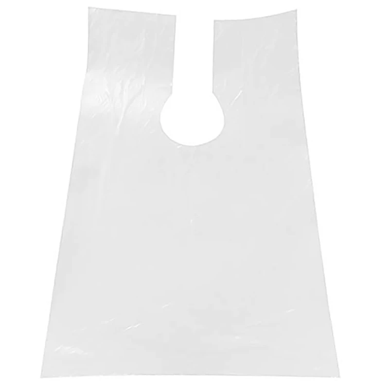

100Pcs PE Disposable Long Barber Wai Cloth Perm Hair Salon Haircut Wai Hairdressing Cape Shawl 90X120cm