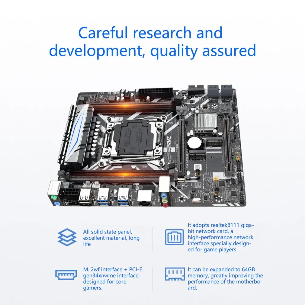 x99m g2 motherboard set lga2011 v3 v4 e5 with e5 2620 v3 processor support pcie 16x usb 3 0 sata and ddr4 memory free global shipping