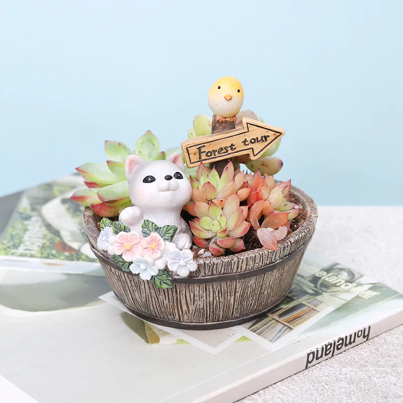 Цветочные горшки для животных фермерский цветочный горшок креативный