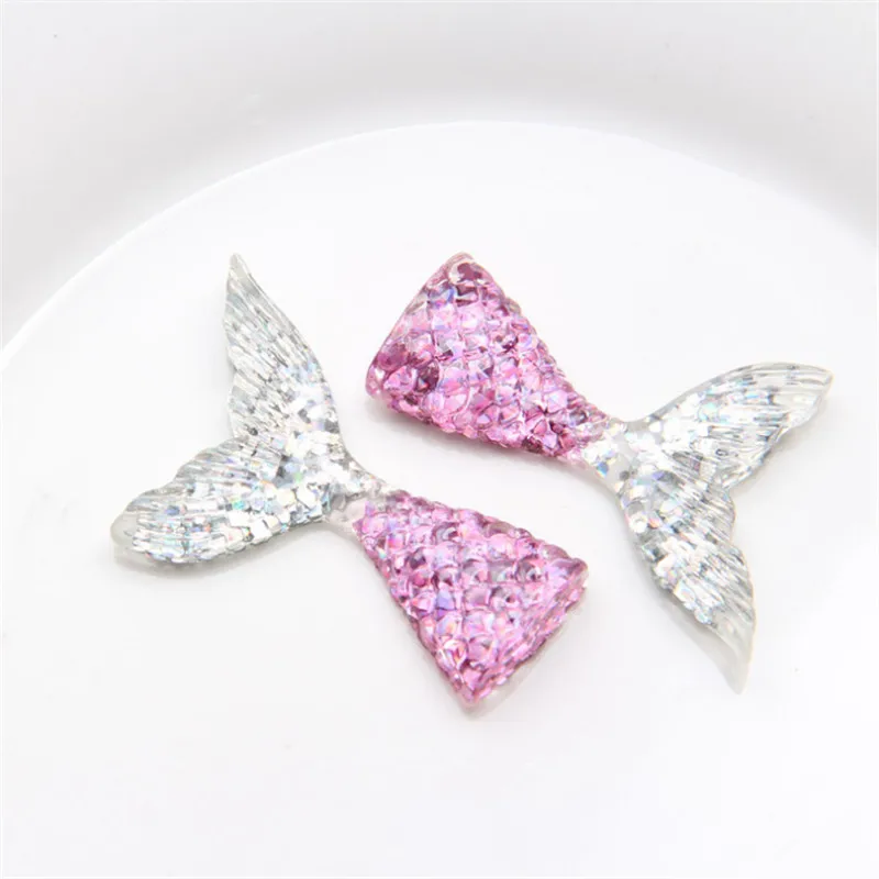 10 шт. Русалка из смолы хвост Сделай Сам мобильный телефон аксессуары свадебное