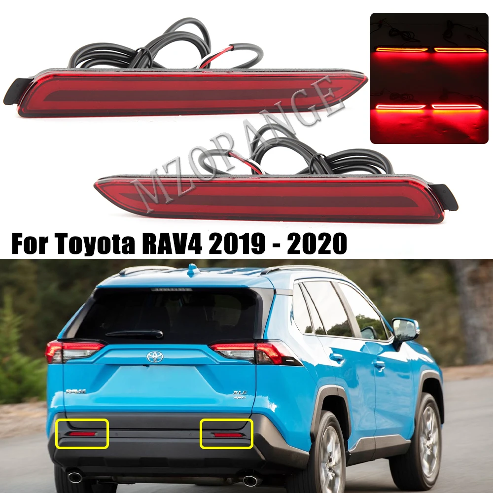 

1 светодиодный светодиодные лампы для заднего бамперсветильник Toyota RAV4 2019-2020