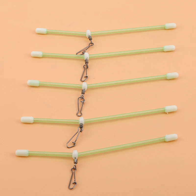 

5Pcs Plastic Fishing Tube Balance Connector Bracket Luminous Fishing Group Night Fishing Elbow Sea Fishing Balance Connector