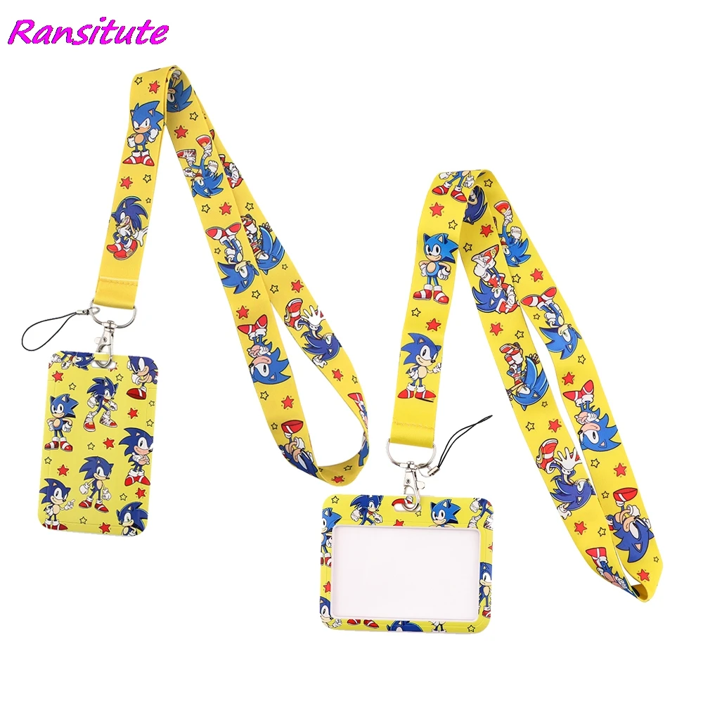 Шнурок для кредитных карт Ransitute R1988 желтого цвета с рисунком из мультфильма