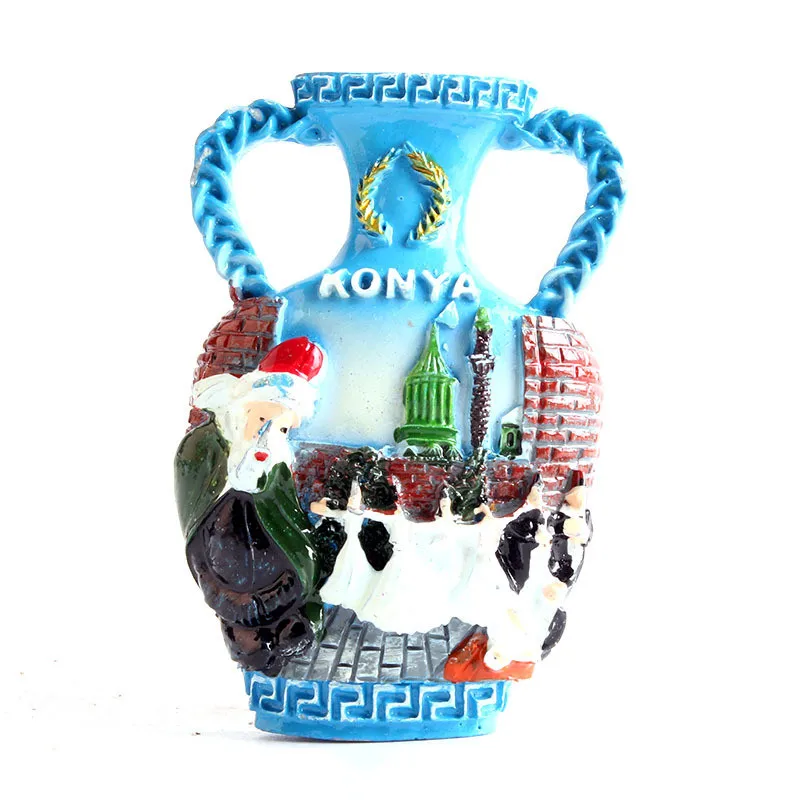 Греческий креативный Пейзаж Туристический Мемориальный холодильник магнит 3D