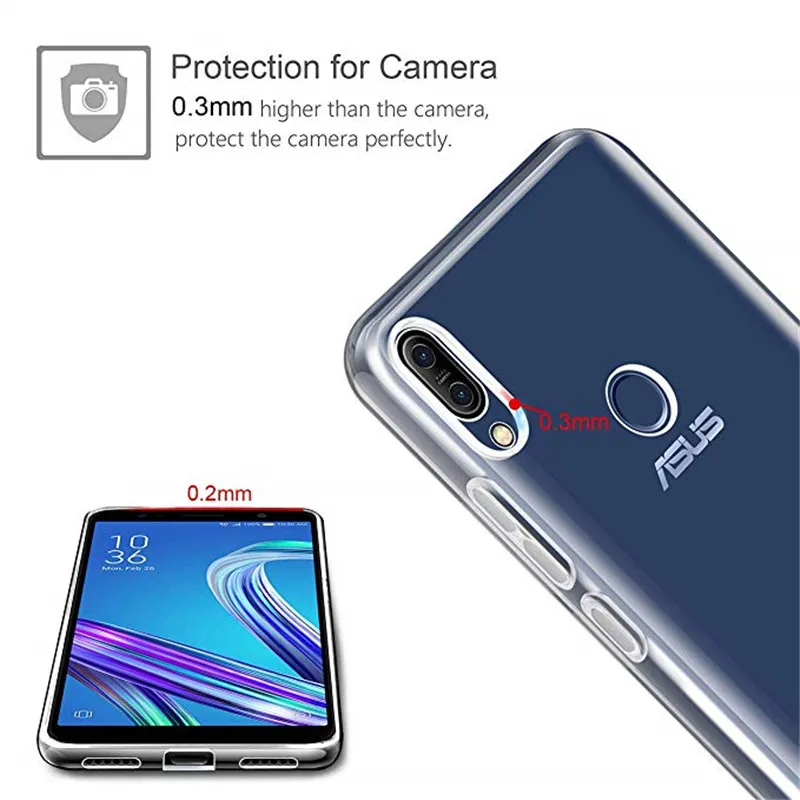 Оригинальные прозрачные ТПУ чехлы для ASUS ZenFone Max Pro M1 ZB602KL / ZB601KL 5 99 &quotМягкая