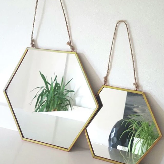 Нордическое минималистичное геометрическое Золотое Латунное шестигранное