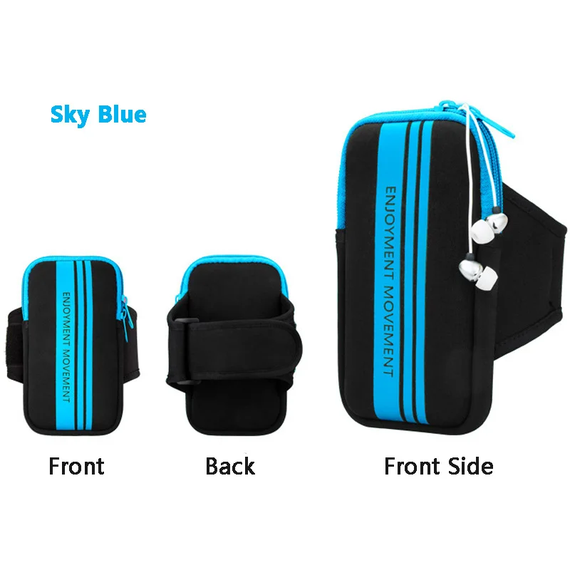 For 4-6.3 inch Mobile Phone Arm Band Hand Holder Case Gym Outdoor Sport Running Pouch Armband Bag iphone se 5s x 7 plus 8 6s | Дом и сад