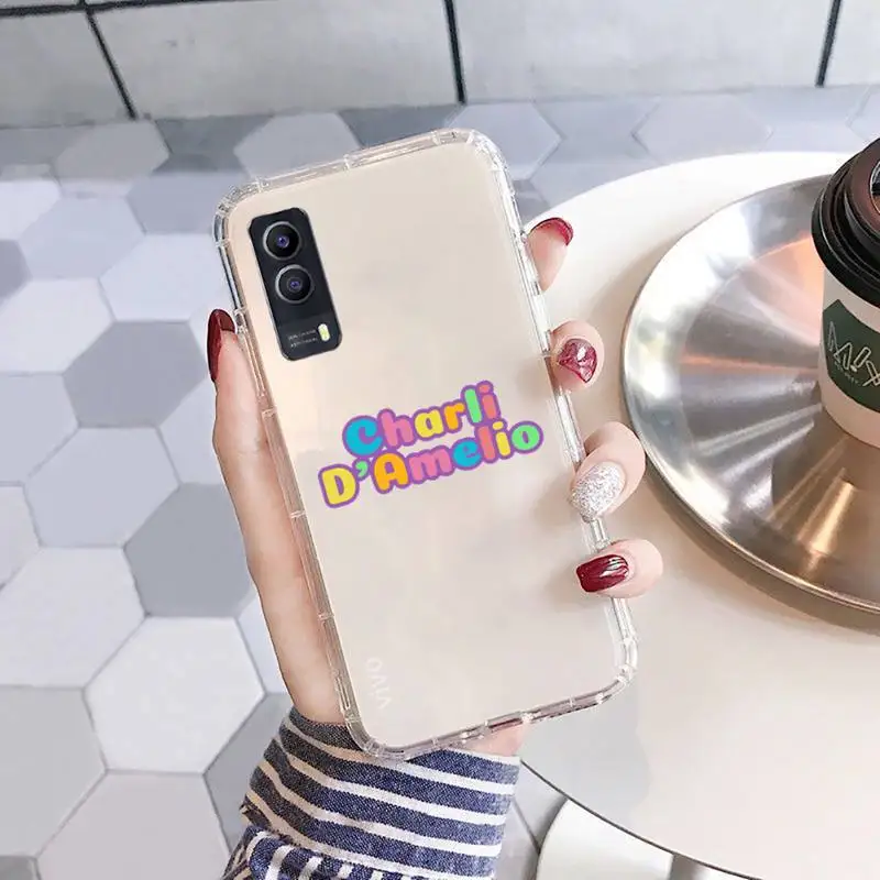 

charli damelio famous star Phone Case Transparent For vivo iqoo 93 9 97 7 3 6 5 1 11 81 85 73 75 71 v y z s x pro