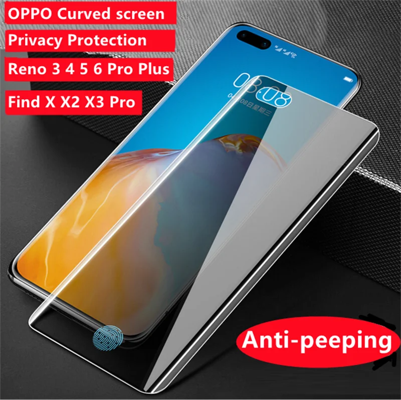 

Защитная пленка для экрана для OPPO Reno 3 4 5 6 Pro Plus, закаленное стекло для OPPO Find X3 X2 X Pro, защитное стекло