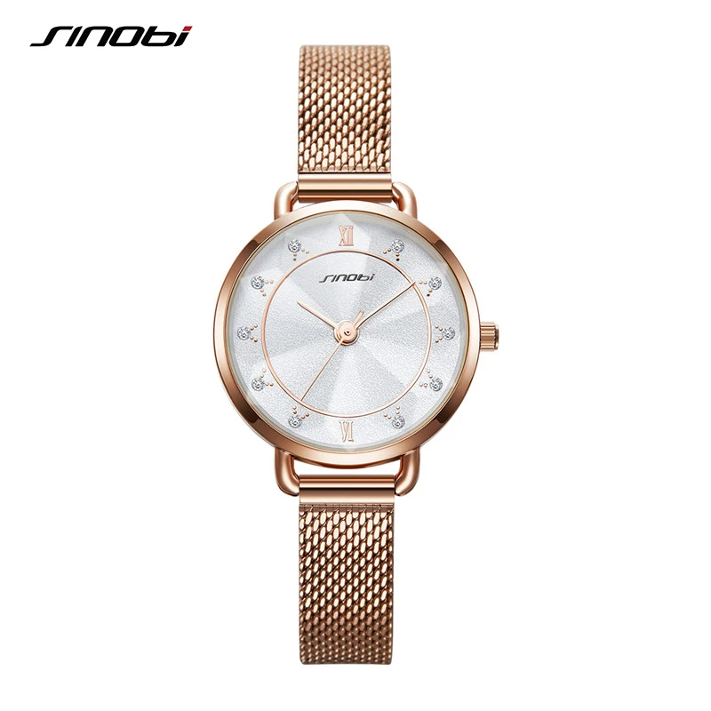 

Sinobi Top Selling Fashion Women's Watches Luxury Diamond Elegant Bracelet Wristwatches Female Relogio Feminino Montre Femme