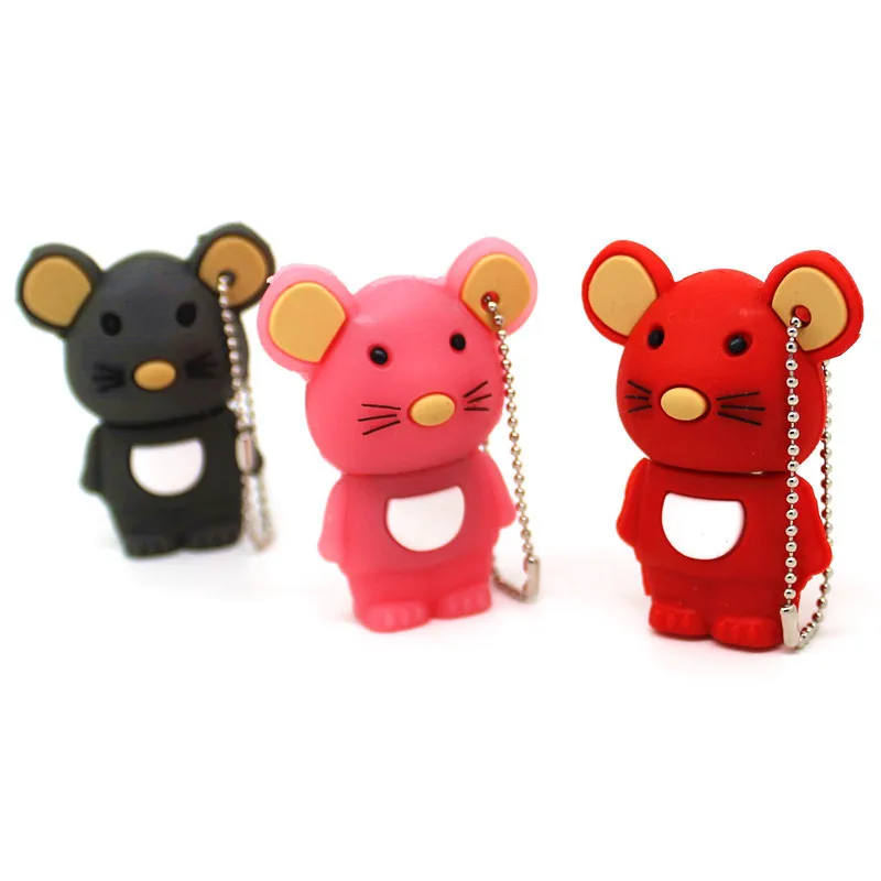 USB флеш накопитель милая мышь 32 ГБ 4 8 16 64 Гб флешка U диск 128 Мб мини мультяшный