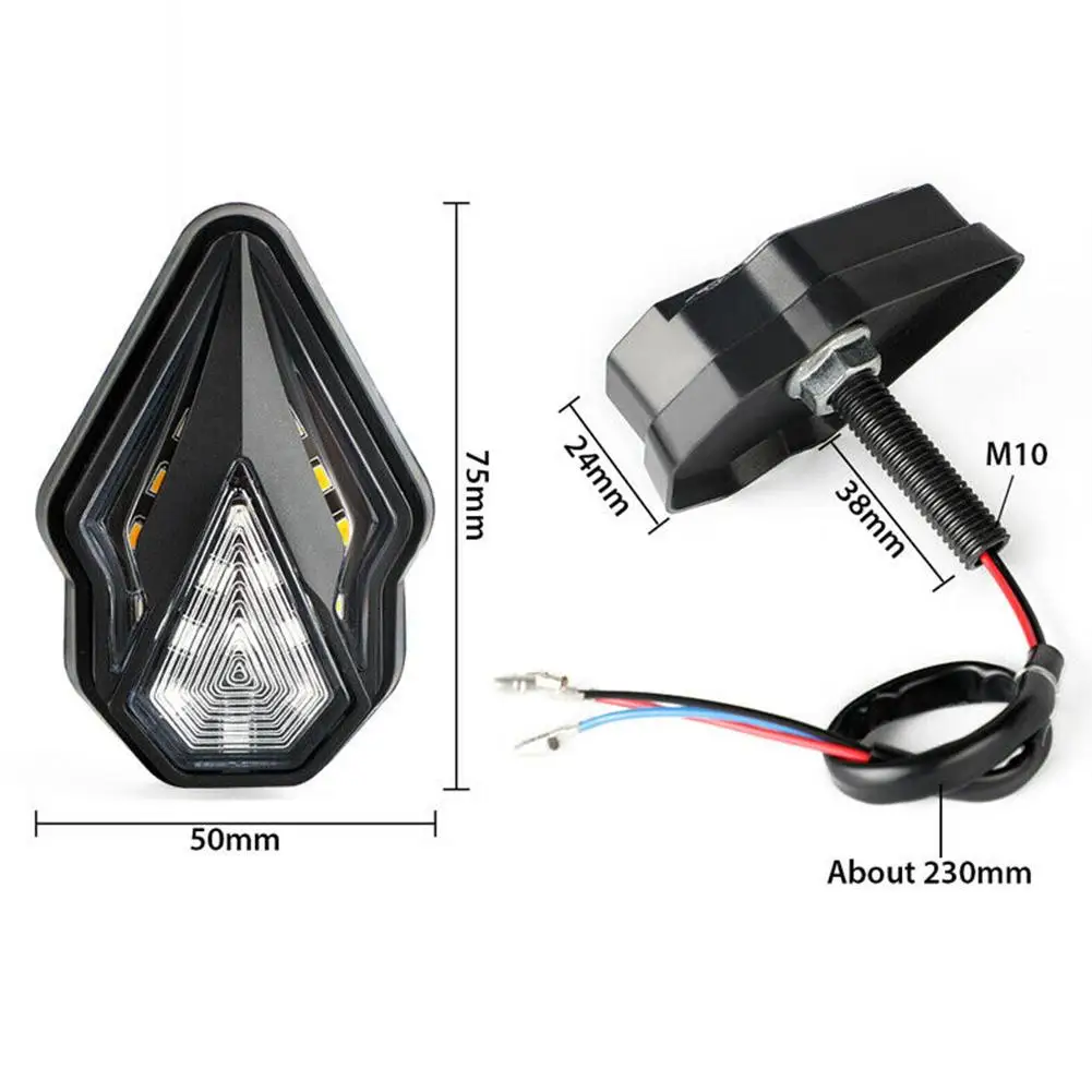

1 Pair Universal LED Motorcycle Turn Signal Light Led Flasher Warning Lamp For Honda Kawasaki Suzuki BMW