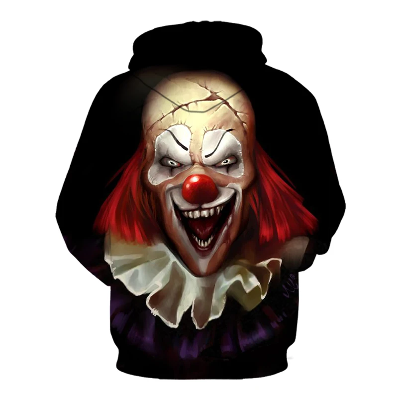 

Clown hoodies homens moda streetwear solto ajuste roupas casuais dos homens 3d moletom harajuku com capuz hip hop sudaderas para