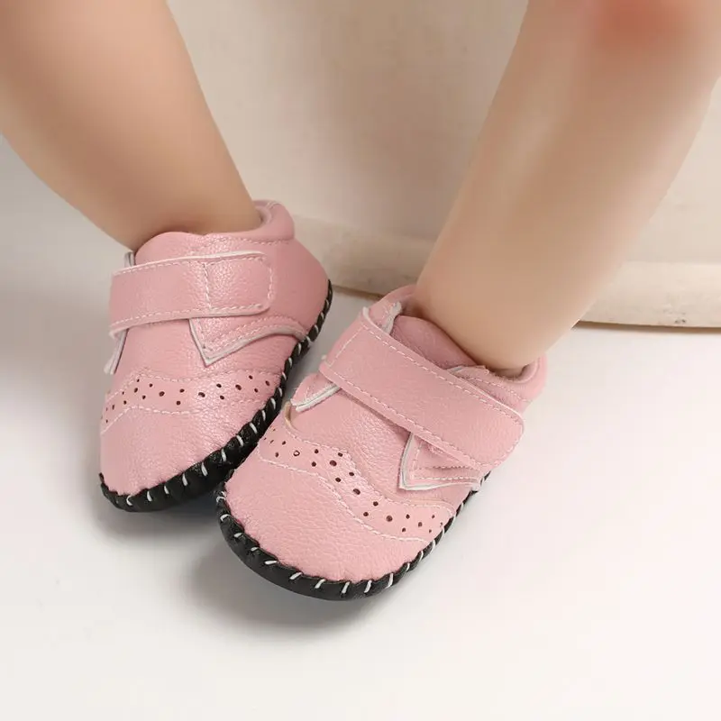 

Baby First Walkers Baby Boy Shoes Autumn Baby Boys PU Anti-Slip Shoes Sneakers Toddler Soft Soled Shallow Shoes First Walkers