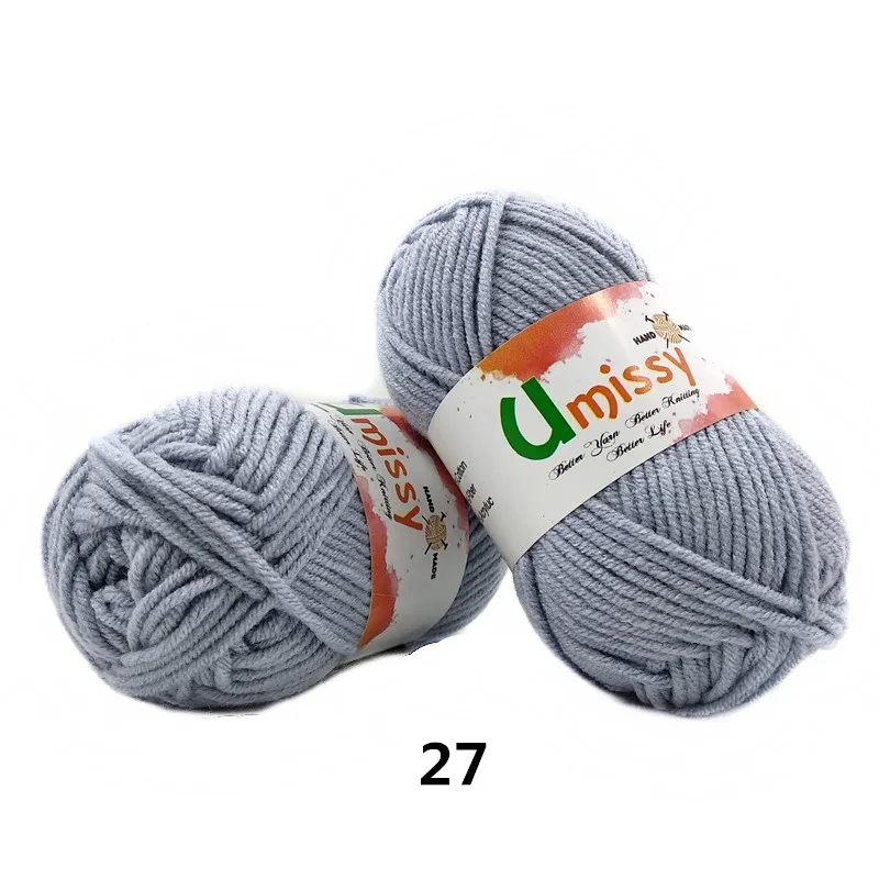 1pc 27 1 шт. пряжа для ручного вязания Хлопок Вязание Пряжа для Вязания Пряжи для Вязания Антистатические Мягкие Дешевые Пряжи Заводская Цена для Продажи 25 г - Цвет: 1pc 27