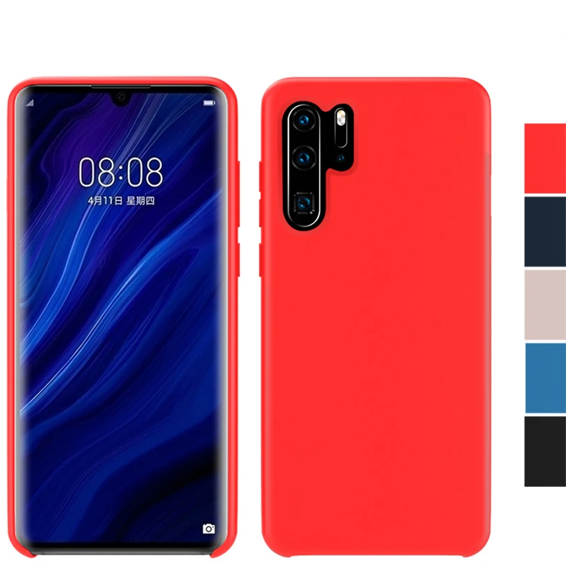 Для HUAWEI P30 чехол высокого качества шелковистый мягкий силиконовый защитный чехол для HUAWEI P30 Pro Lite P20 противоударный чехол