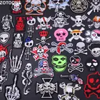Термоклейкие нашивки ZOTOONE с вышивкой, Мужская одежда, джинсы, пальто, термоклейкие аппликации в стиле панк, с утюгом