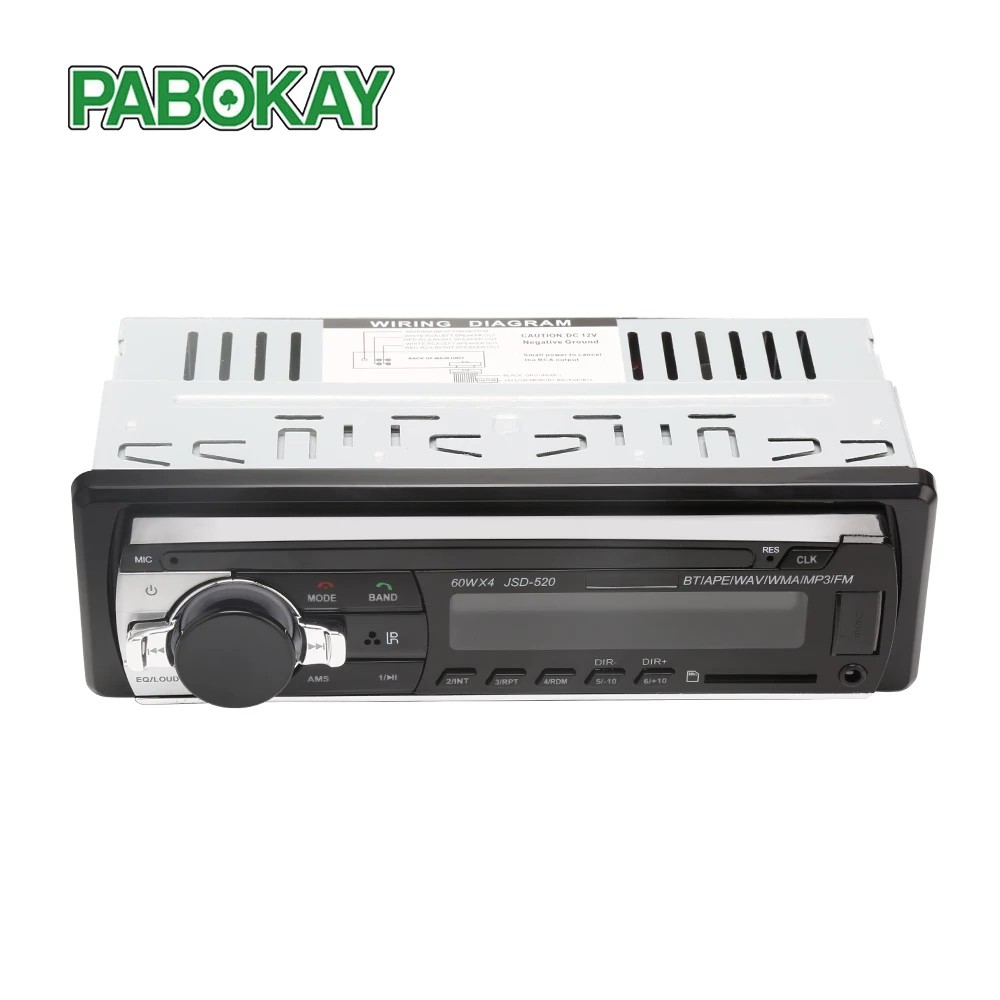 10 шт. X авто радио автомобиля 12V Bluetooth V2.0 аудио стерео в тире 1 Din FM Aux Вход приемник SD