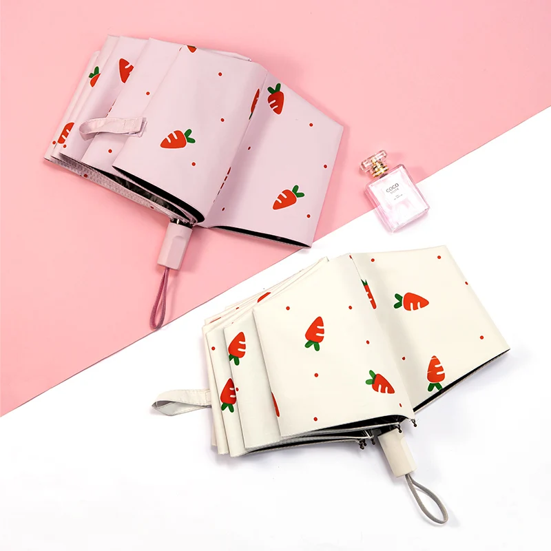 Женский зонт с защитой от УФ-лучей и фруктами | Дом сад