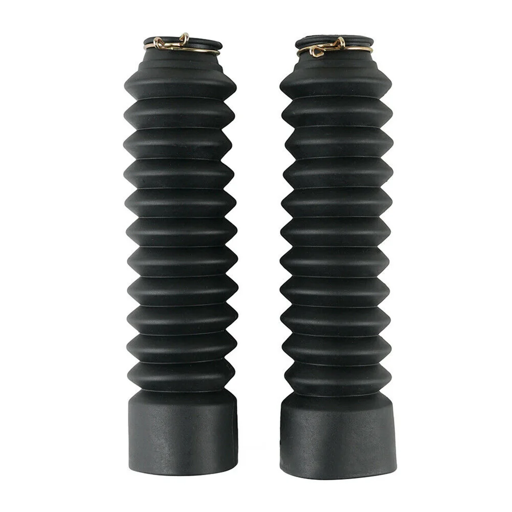 

1Pair Front Fork Dust Cover Fork Boots Gators Black Shock Absorber Rubber For Honda ATC185S ATC200 ATC200M ATC200S 83