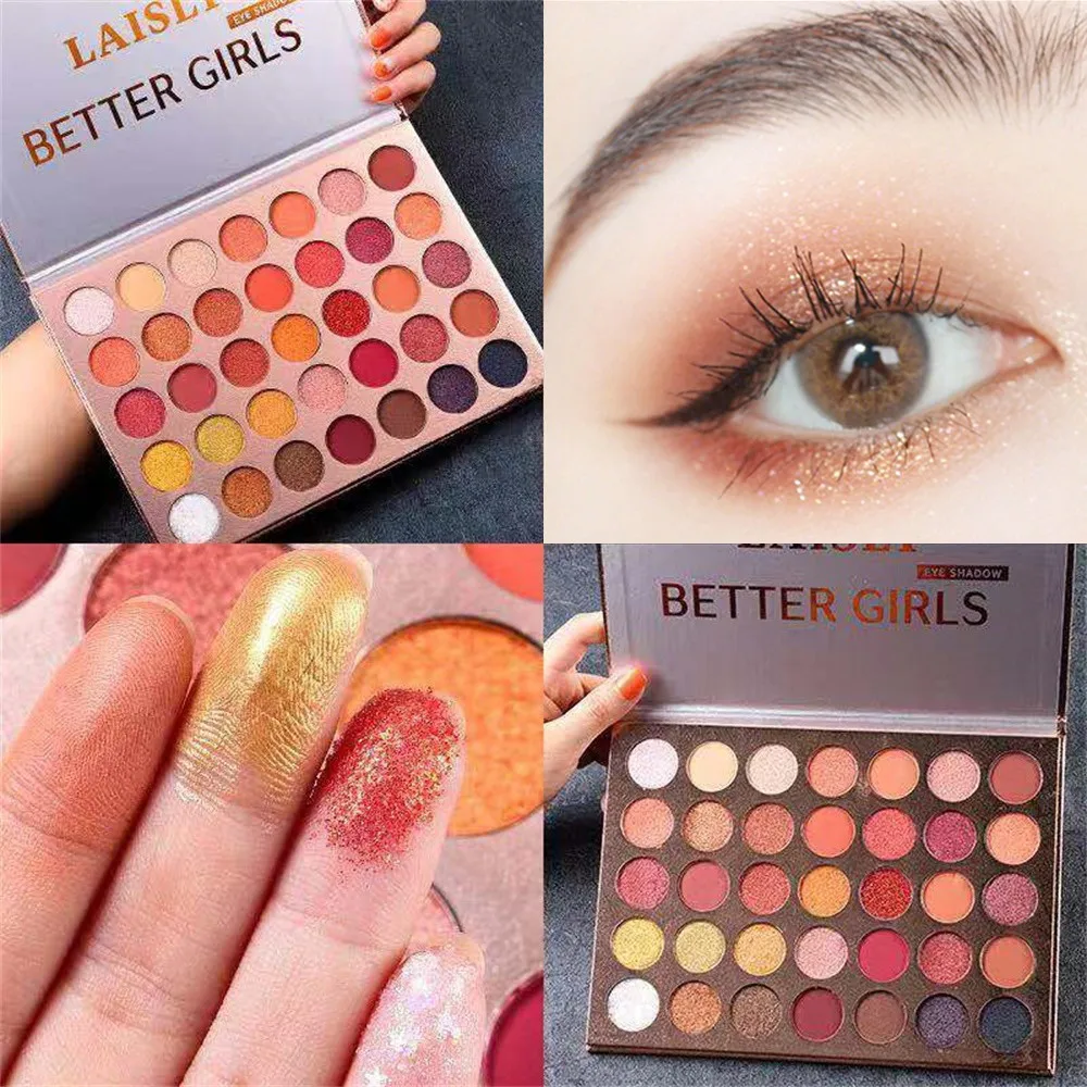 35 блестящие тени для макияжа мерцающие Пудровые алмазные век осветитель макияж