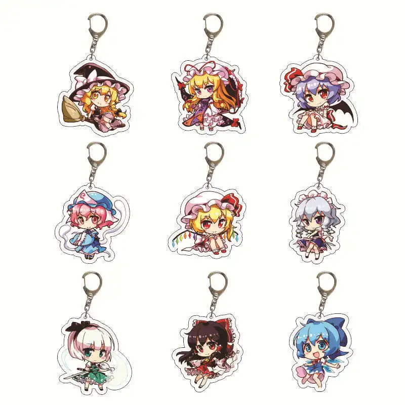 Аниме Touhou Project брелок Hakurei Reimu Kirisame Marisa Flandre Scarlet Remiria Sukareto акриловый Подвеска
