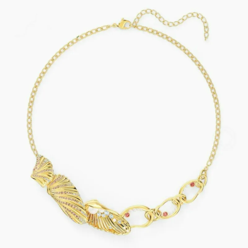 

SWA1: 1 Original High Quality Fashion Jewelry Popular Shell Gold Shell Pendant Necklace Water Drop Golden Shell Birthday Gift
