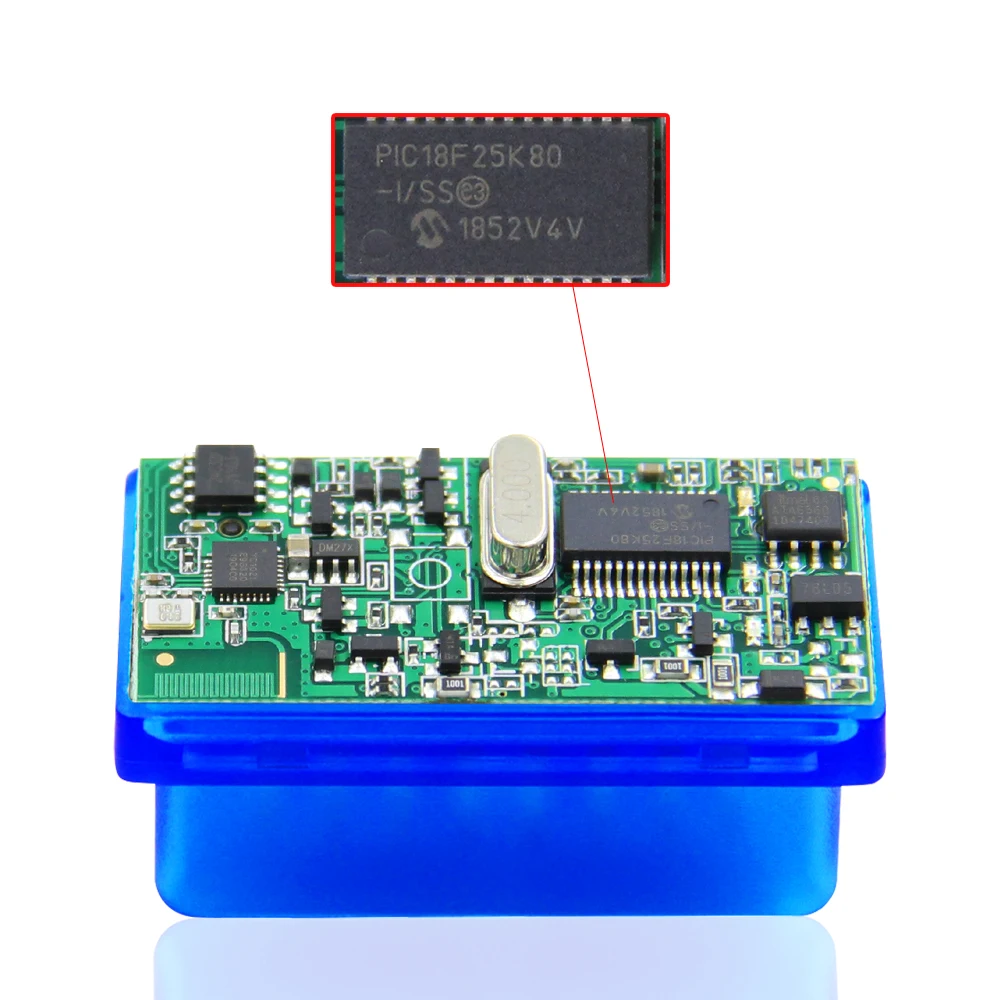 ELM327 V1.5 Bluetooth PIC18F25K80 V1.5 OBD2 сканер Диагностический адаптер мини ELM 327 v1.5 OBD OBDII считыватель кодов сканирующий инструмент