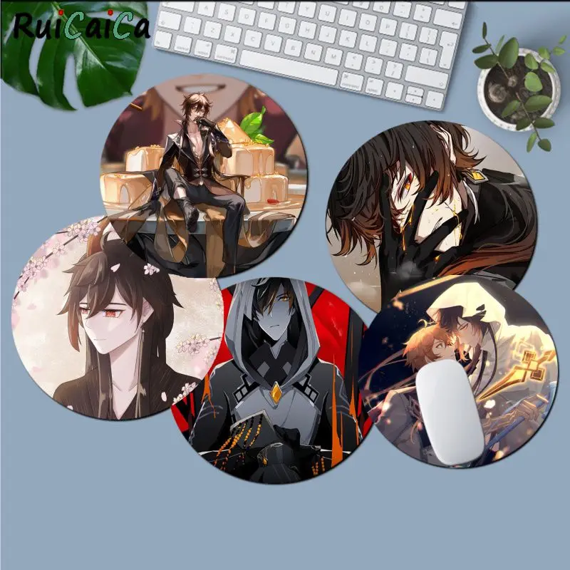 

RuiCaiCa Non Slip PC Zhongli Genshin Impact Rubber Mouse Durable Desktop Mousepad gaming Mousepad Rug For PC Laptop Notebook