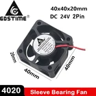 1 шт. Gdstime 40 мм x 20 мм 4 см 40x40x20 мм DC 24 В 2Pin мини Бесщеточный Охлаждающий вентилятор новый 4020