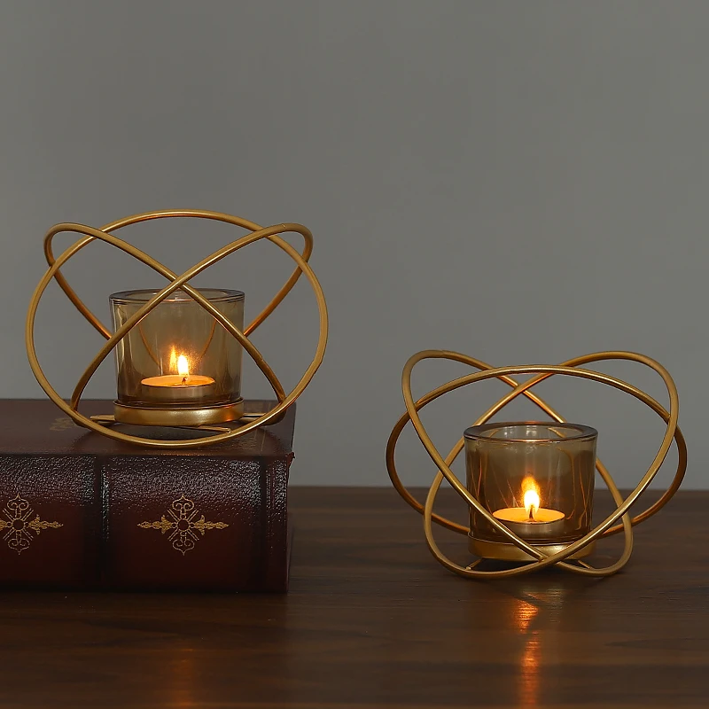 Подсвечники Tealight в форме оленя металлические свадебные украшения стеклянный